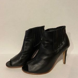 Peep toe ankle bootie